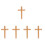 5Pcs Wooden Wall Cross Hanging Religious Decor 7