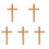 5Pcs Wooden Wall Cross Hanging Religious Decor 4