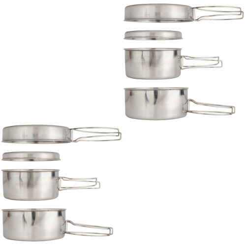 2Sets Multifunktionales Camping Kochgeschirr Für Outdoor 2