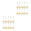 20 Pcs Taper Candlestick Holders With Spike For Tea Light Candles 7