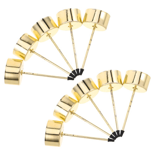 20 Pcs Taper Candlestick Holders With Spike For Tea Light Candles 1