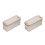 2Pièces Boîtes Rectangulaires Multipurpose Pour Rangement 6