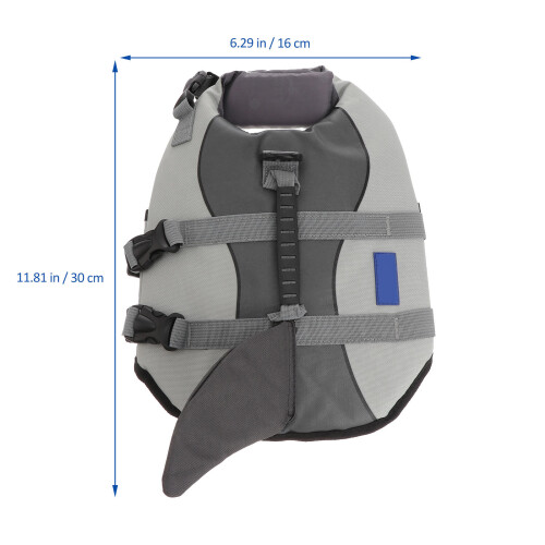 3Pcs Shark Shaped Preserver Durable Buoyancy Size S Grey 1