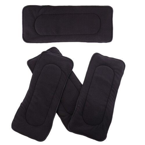 8 Pcs Newborn Cloth Diaper Inserts 5-Layer Absorbing Charcoal Liners