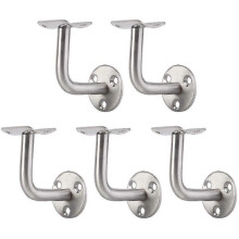 Pack Of 5 Stainless Bannister Support Wall Mounted Handrail Brackets Ballustrade Stair Rail Holder