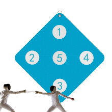 Fencing Target Wall-Mounted Five-Target Practice Board Lightweight Home Training Equipment For Child And Adult Fencers