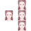 4 Sheets Reusable Face Drawing Board For Makeup Practice 8