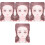 4 Sheets Reusable Face Drawing Board For Makeup Practice 5