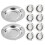 20Pièces Cendrier Table Portable Argent Usage Extérieur 1