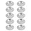 20Pièces Cendrier Table Portable Argent Usage Extérieur 2