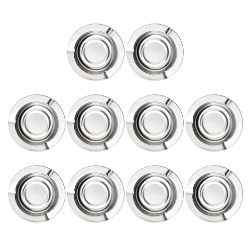 20Pièces Cendrier Table Portable Argent Usage Extérieur 2