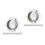 20Pièces Cendrier Table Portable Argent Usage Extérieur 6