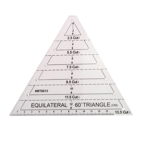 3Pcs 60 Degree Triangle Quilting Ruler Acrylic Sewing Template