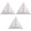 3Pcs 60 Degree Triangle Quilting Ruler Acrylic Sewing Template 3