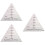 3Pcs 60 Degree Triangle Quilting Ruler Acrylic Sewing Template 7