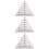 3Pcs 60 Degree Triangle Quilting Ruler Acrylic Sewing Template 8