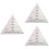 3Pcs 60 Degree Triangle Quilting Ruler Acrylic Sewing Template 6