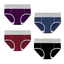 2 Sets 5Pcs Creative -Waist Breathable Underwear For Women