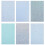 18 Sheets Faux Craft Material Glitter Bow Blue 1
