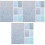 18 Sheets Faux Craft Material Glitter Bow Blue 5