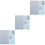 18 Sheets Faux Craft Material Glitter Bow Blue 7