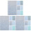 18 Sheets Faux Craft Material Glitter Bow Blue 4