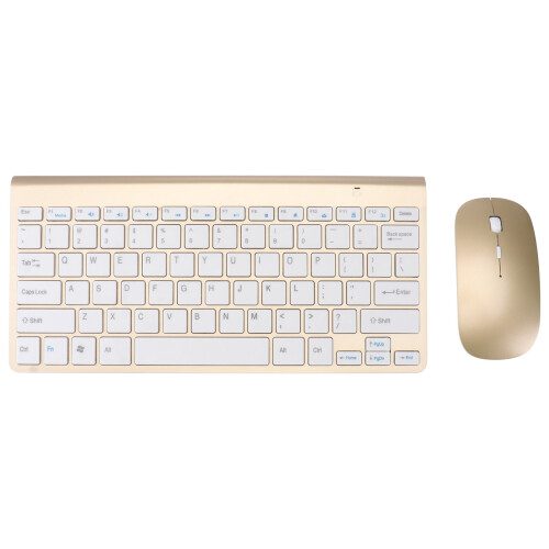 2Pcs 2.4G Mini Wireless Keyboard Ultra-Thin With Mouse For Home Office