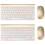 2Pcs 2.4G Mini Wireless Keyboard Ultra-Thin With Mouse For Home Office 5