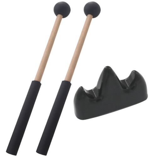 4 Sets Wood Tongue Drum Mallets With Bracket Holder