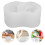 3 Pcs  Diy Baking Mold 3d Mousse Cookie Cake Mold For Party (White) 10