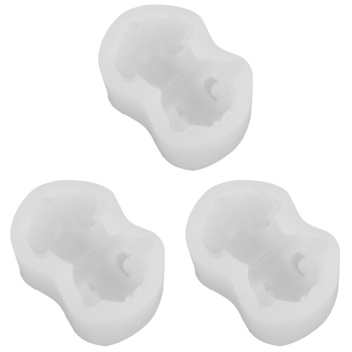 3 Pcs  Diy Baking Mold 3d Mousse Cookie Cake Mold For Party (White) 1