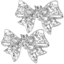 6 Pcs Crystal Shoe Clips High Heel Buckle Jewelry For Bridal Shoes