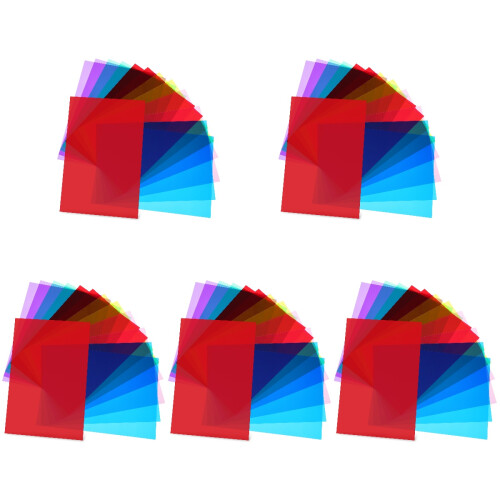 60 Pcs Color Films Light Diffuser Sheets For Lamp Photography Studio 1