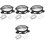 12 Pcs Watch Case Rhinestone Protector For Watch 4/5 5