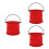 3Pcs Foldable Paint Brush Holder Bucket Pencil Container Organizer 9