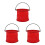3Pcs Foldable Paint Brush Holder Bucket Pencil Container Organizer 4