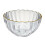 2 Pcs Glass Salad Bowl Pudding Dessert Baking Bowls 1