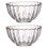 2 Pcs Glass Salad Bowl Pudding Dessert Baking Bowls 7