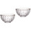 2 Pcs Glass Salad Bowl Pudding Dessert Baking Bowls 6
