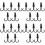 20 Pcs Portable Stroller Double Hooks For Shopping Cart Hanging 7