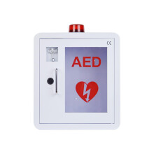 AED Defibrillator Storage Cabinet Wall Mounted Alarm Steel Enclosure PVC Window Fits All AED Brands 36 X 20 X 40 Cm