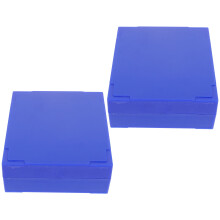 10Pcs ABS Multi Slot Microscope Slide Storage Container in Green