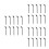 30 Pcs Coffee Machine Cleaning Brush Nylon Espresso Group Head Tool 10