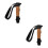 2Pcs Trekking Pole Handle Grip Replacement With Hand Straps 9