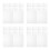 40 Pcs Clear Reusable Stencil Sheets For Crafts Painting Drawing 7