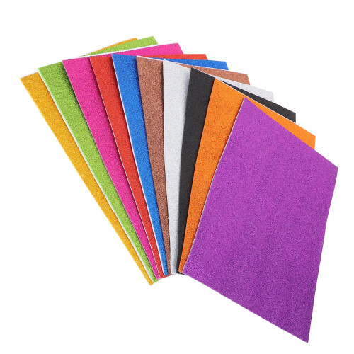20 Pcs Glitter Sponge Paper For Kids Handmade Art Projects 1