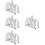 4Pcs Stainless Steel 6 Slice Bread Rack Kitchen Gadget 9