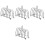 4Pcs Stainless Steel 6 Slice Bread Rack Kitchen Gadget 5