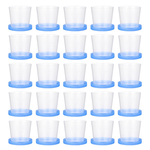 150 Pcs 40ml Sterile Plastic Urine Cups With Lids For Specimen Use