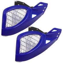 2 Pairs Blue Motorcycle Handlebar Windshield Hand Guards For Winter